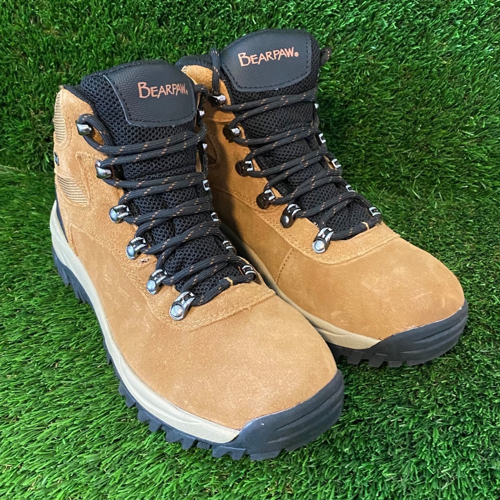 Bearpaw Men's Switchback Mid Waterproof Hiking‎ Boots Brown Size 8